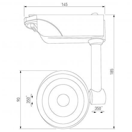 Трековый светодиодный светильник Elektrostandard Oriol Белый 12W 4200K (LTB48) однофазный