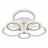 Светодиодная люстра Profit Light 8027/3+3 WHT A
