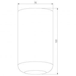 Светильник накладной светодиодный Onde Elektrostandard 25044/LED 10W 4000K чёрный