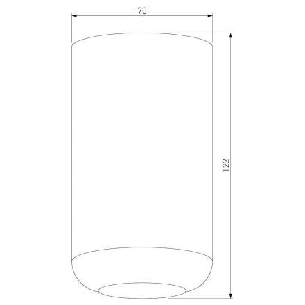 Светильник накладной светодиодный Onde Elektrostandard 25044/LED 10W 4000K чёрный
