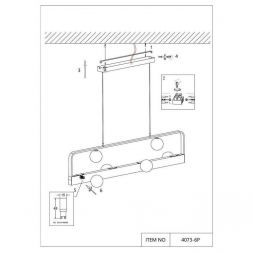 Подвесная люстра Favourite Fitirum 4073-6P