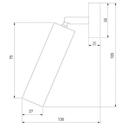 Светодиодный светильник Eurosvet 20133/1 LED белый