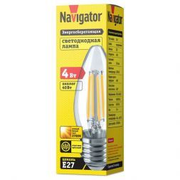 Лампа Navigator 14 005 NLL-F-C35-4-230-2.7K-E27
