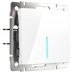 Выключатель 1-клавишный с подсветкой Werkel W1110101 белый (WL01-SW-1G-LED)