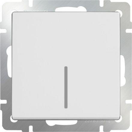 Выключатель 1-клавишный с подсветкой Werkel W1110101 белый (WL01-SW-1G-LED)