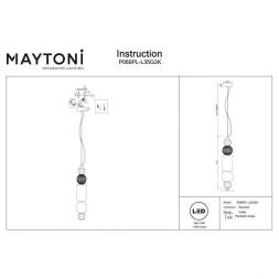 Светильник подвесной Maytoni P069PL-L35G3K Collar