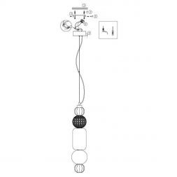 Светильник подвесной Maytoni P069PL-L35G3K Collar