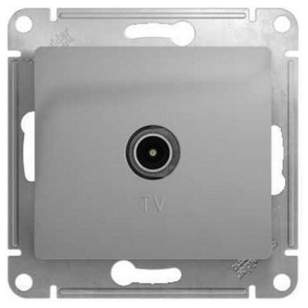 Розетка проходная Schneider Electric Glossa Алюминий TV 4DB GSL000392
