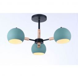 Люстра Linvel LV 9282/3 Фарго черный/светлое дерево
