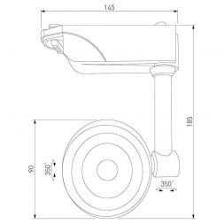 Трековый светодиодный светильник Elektrostandard Oriol Черный 12W 4200K (LTB48) однофазный