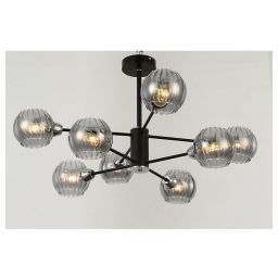 Люстра Linvel LV 9353/8 Эшли Чёрный/хром Е14 40W (LINVEL LV 9353/8 Эшли Чёрный/хром Е14 40W)