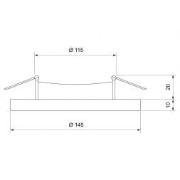 Встраиваемый потолочный светильник Elektrostandard DLR024 10W 4200K