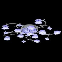 Люстра LV 8531/11 Хром/LED красный+синий/смена цвета