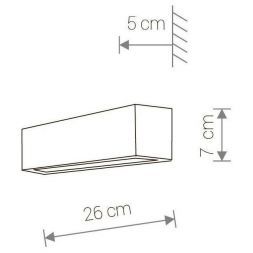 Настенный светильник Nowodvorski Straight Wall XS 6350