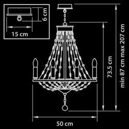 Люстра хрустальная Lightstar 744088
