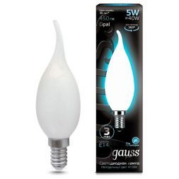 Лампа Gauss 104201205 LED Filament Candle Tailed OPAL E14 5W 4100К