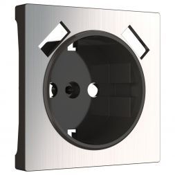 Накладка для розетки + USB Werkel W1179502 глянцевый никель (WL02-USB-CP)