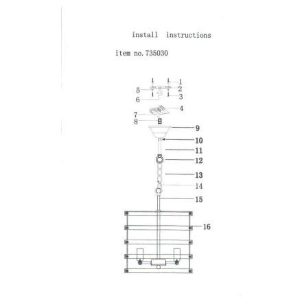 Подвесная люстра Lightstar 735030