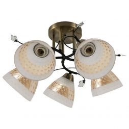 Люстра 12260/5AB+BK WT+TEA ЭкономСвет