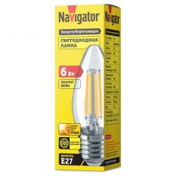 Лампа Navigator 14 007 NLL-F-C35-6-230-2.7K-E27