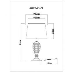 Настольная лампа Arte Lamp A1550LT-1PB