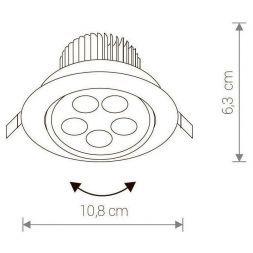 Встраиваемый светильник Nowodvorski Downlight Led 6822