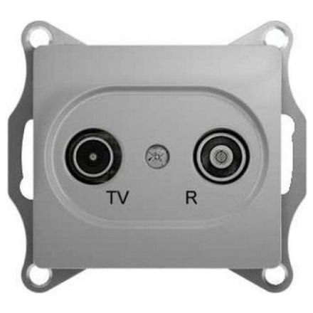 Розетка проходная Schneider Electric Glossa Алюминий TV-R 4DB GSL000395