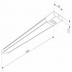 Накладной сенсорный светодиодный светильник Elektrostandard Led Stick LTB41 8W 4200K 50sm