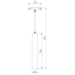 Трековый светильник Slim Magnetic P01 6W 4200K черный Elektrostandard 85014/01