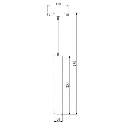Трековый светильник Slim Magnetic P01 6W 4200K черный Elektrostandard 85014/01