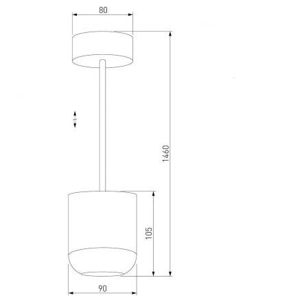 Подвесной светодиодный светильник Elektrostandard 50249 LED 15W 4000K чёрный