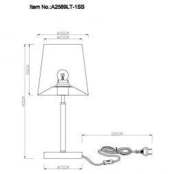 Настольная лампа Arte Lamp A2589LT-1SS