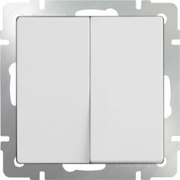 Выключатель 2-клавишный Werkel W1120001 белый (WL01-SW-2G)