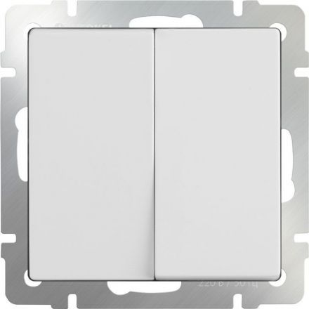 Выключатель 2-клавишный Werkel W1120001 белый (WL01-SW-2G)
