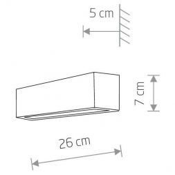 Настенный светильник Nowodvorski Straight Wall XS 7601