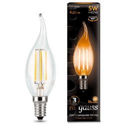 Лампа Gauss 104801105 LED Filament Candle tailed E14 5W 2700K