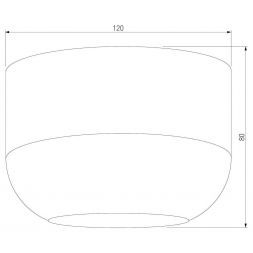 Светильник накладной светодиодный Onde Elektrostandard 25046/LED 15W 4000K чёрный