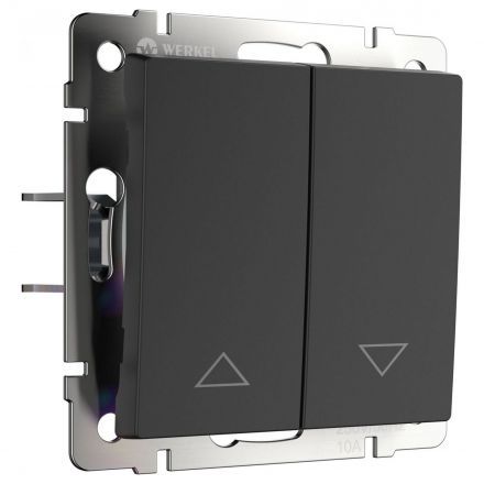 Выключатель жалюзи Werkel W1124508 черный матовый (WL08-01-02)