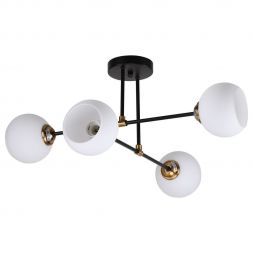 Спот потолочный 20809/4BK+GD WT ЭкономСвет