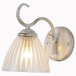 Бра Linvel LB 9421/1 Наис Белый/золото Е27 60W 220x135x200мм (LINVEL LB 9421/1 Наис Белый/золото Е27 60W)