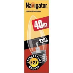 Лампа Navigator 94 328 NI-B-40-230 E27 прозрачная