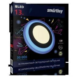 Встраиваемый светодиодный светильник 13W 3000K Smartbuy SBL-DLB-13-3K-B