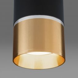 Накладной потолочный светильник Elektrostandard DLN106 GU10 черный/золото