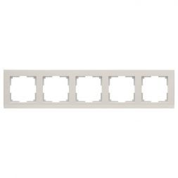 Рамка для розеток 5-местная Werkel W0051803 слоновая кость (WL04-Frame-05-ivory)