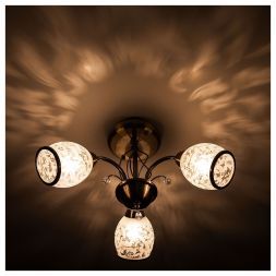 Люстра Eurosvet 30026/3 античная бронза