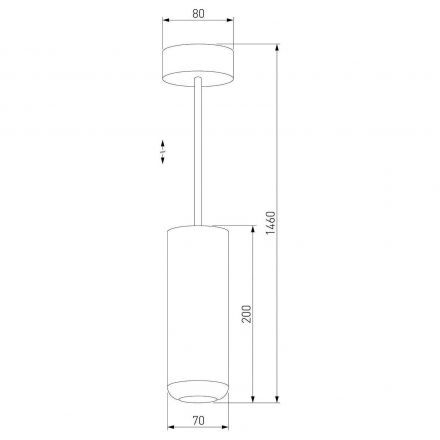 Подвесной светодиодный светильник Elektrostandard 50250 LED 10W 4000K чёрный