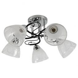 Люстра 12261/5CR+BK WT+CL ЭкономСвет