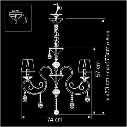 Люстра подвесная Osgona 693084