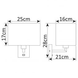 Бра Arte Lamp A9248AP-1AB