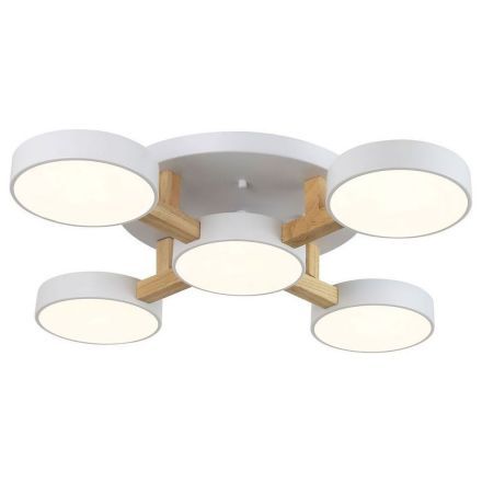 Светильник потолочный Linvel MS 1123/5 Туид 120W Белый 3000-6000К 7200Lm D740 H120
